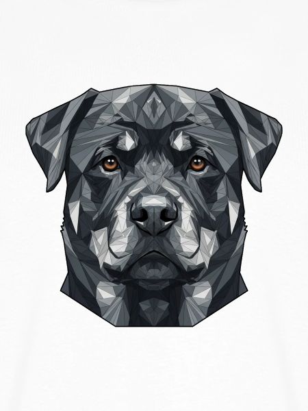 Geometrisches Hundegesicht