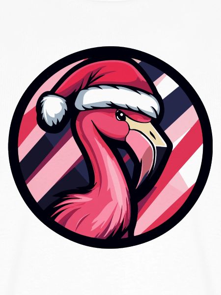 Flamingo Santa Weihnachtsdesign
