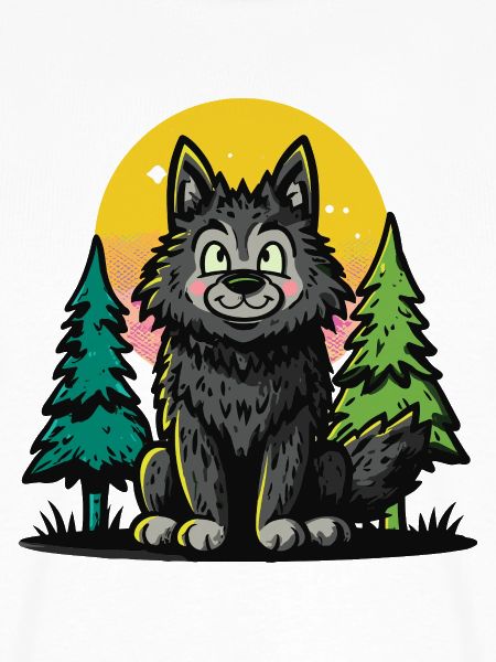 Waldwolf im Sonnenkreis