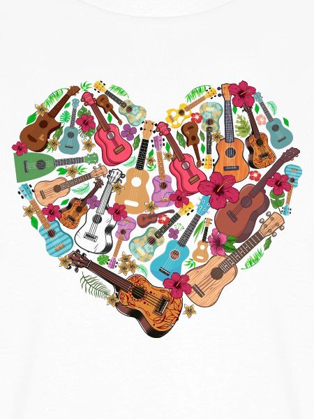 Hawaiian Ukulele Uke Heart