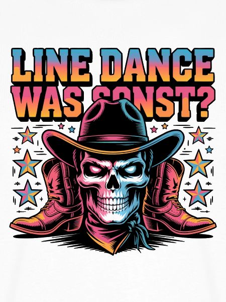 Line Dance Skull Cowboy