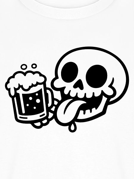 Skelett Bierglas Lustig