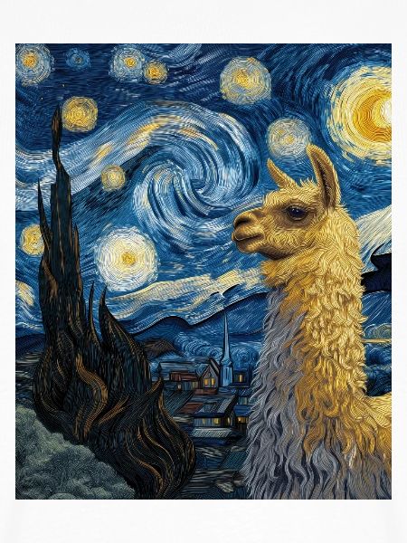 Lama Van Gogh Starry Night