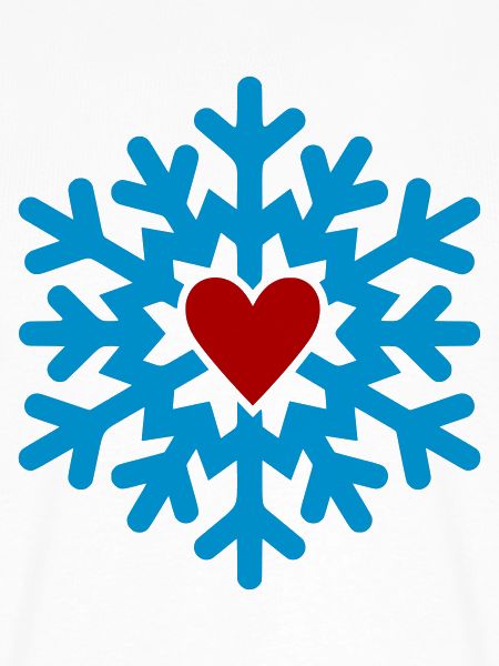 Winterherz Schneeflocke