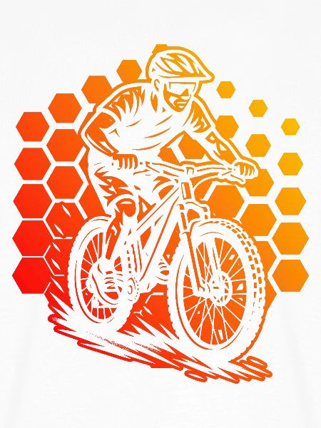 Modernes Mountainbike Artwork