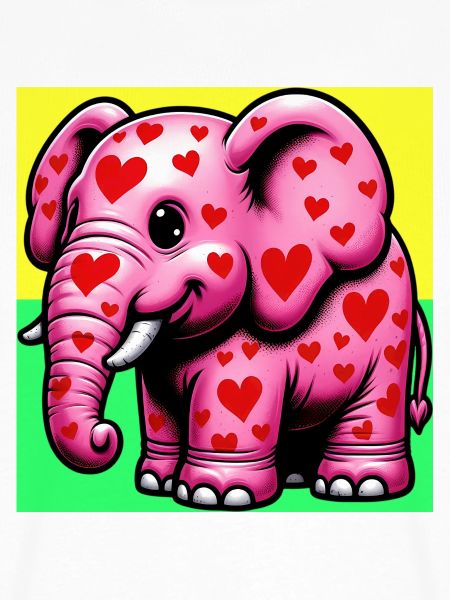 Elefant mit Herz und Herzen