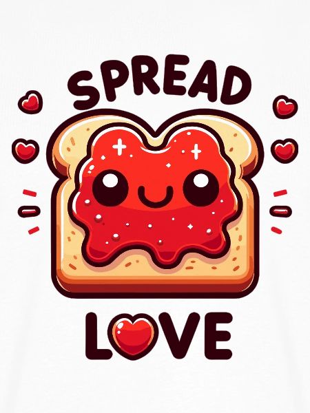 Spread Love Toast Herzchen