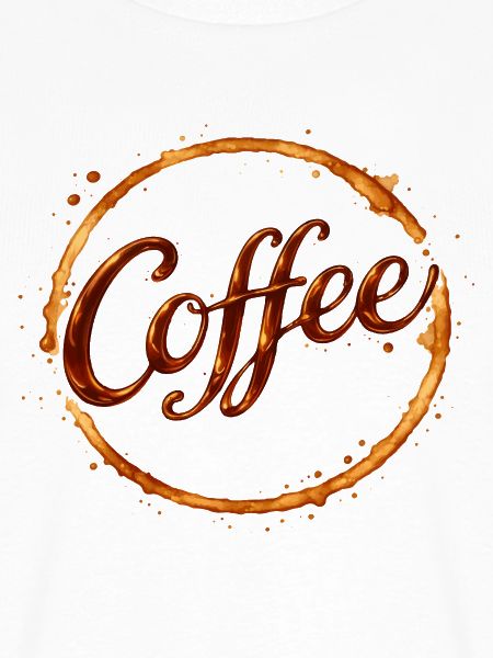 Coffee Tassen Abdruck Illustration