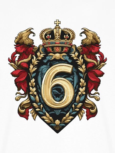 6 Zahl Wappen