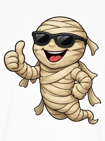 Coole Mumie mit Sonnenbrille