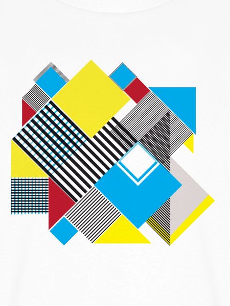 Geometrische Farbquadrat-Komposition