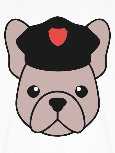 Frenchie Polizist Cop Security