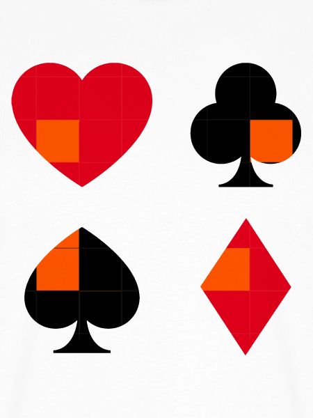 Sammlung geometrischer Kartenanzüge