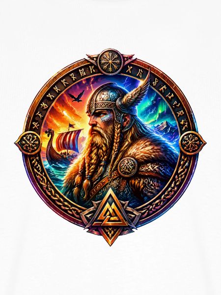 Vikingkrieger im Runenring