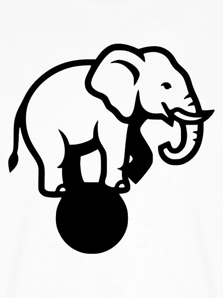 Elefant Ball Zirkus Akrobatik
