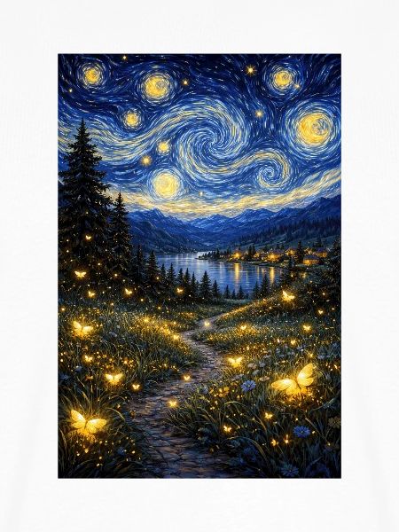 Glühwürmchen Sternennacht