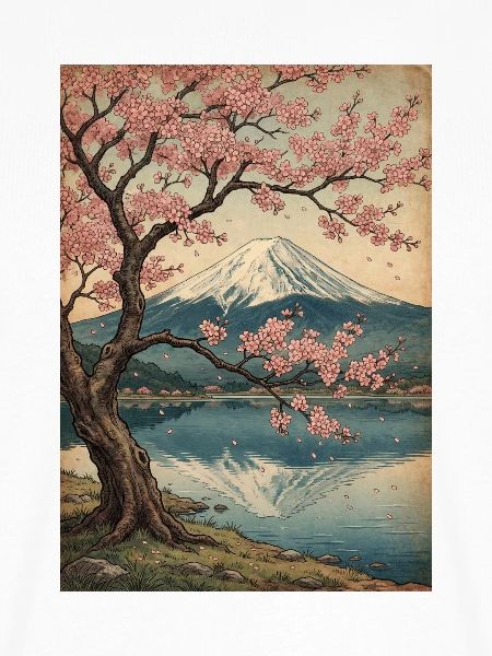 Kirschblüten am Mount Fuji