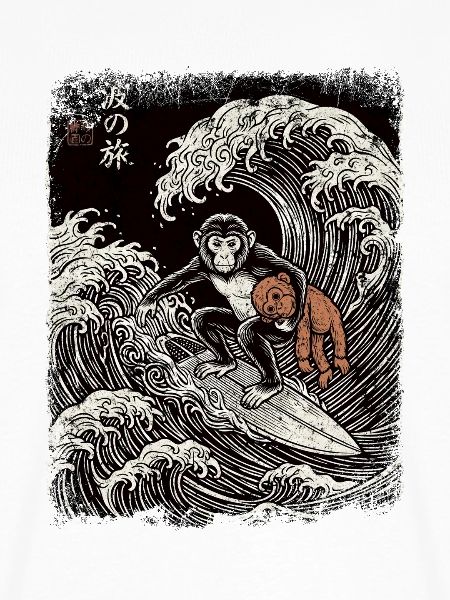 Ukiyo-e Baby Monkey Punch