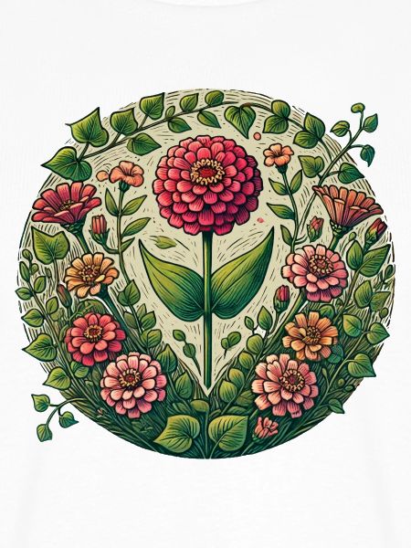 Kreisrunder Dahliengarten