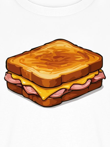 Käse-Sandwich Pop-Art Illustration