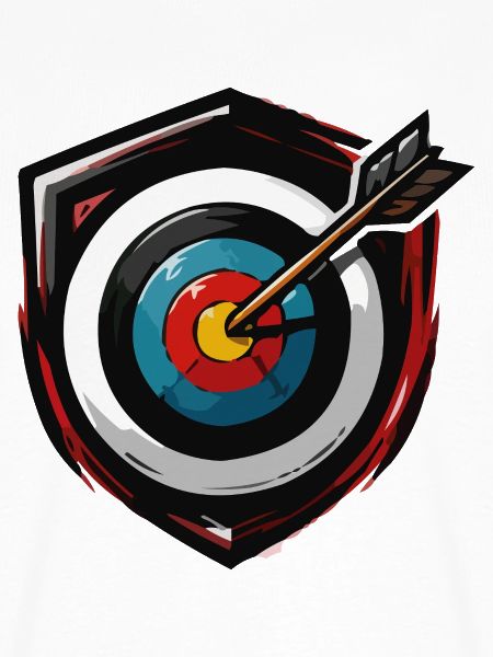 Pfeil trifft Zentrum Bullseye