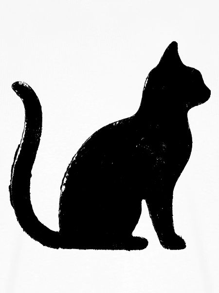 Katze - Silhouette SCHWARZ