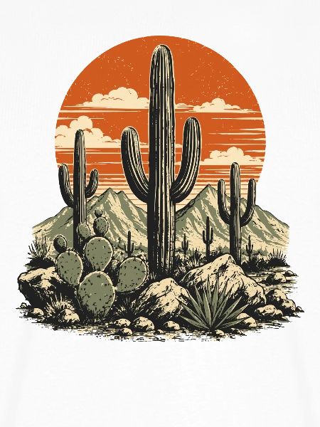 Desert Cactus Sunset
