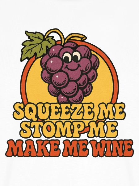 Grape Squeeze Wein Retro-Grafik
