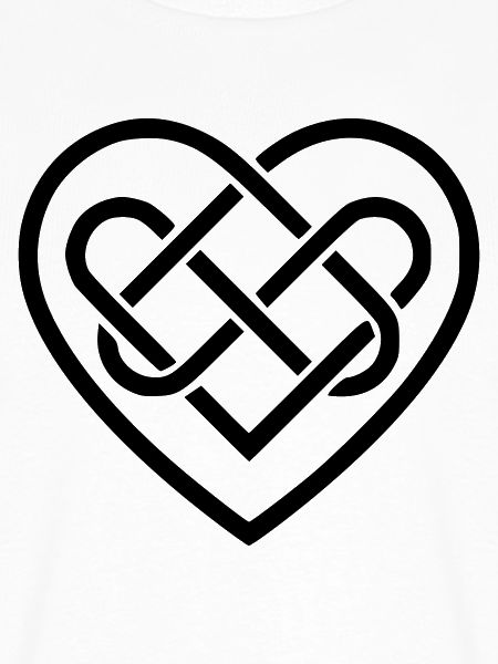 Schwarzes keltisches Herz