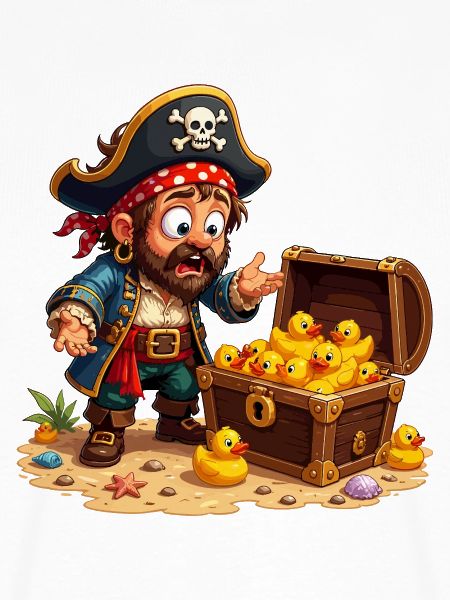 Piraten-Schatz mit Entchen