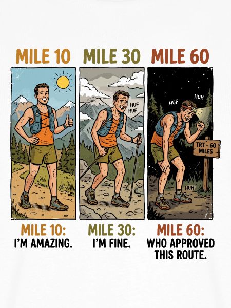 Ultramarathon 100 Meilen Trailrunner