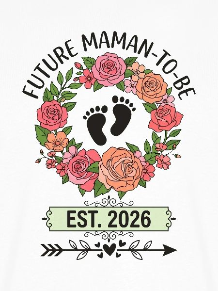 Werdende Mutter 2026 Fuß Babyblumen
