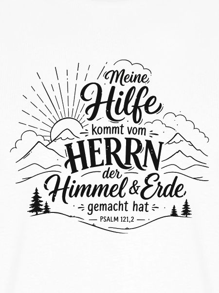 Lettering Psalm 121 Meine Hilfe