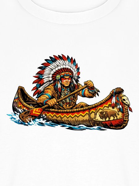 Indianer im Kanu