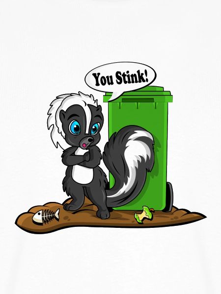 Du stinkender Stinktier-Cartoon-Tee