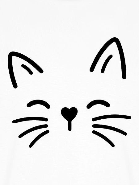 Süße Katze mit Herz Nase