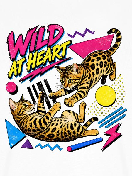 90s Memphis Style Bengal Katzen