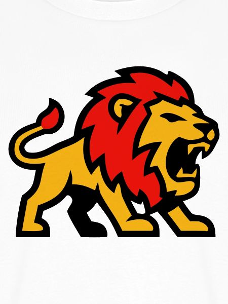 Löwe Maskottchen Wappen Logo
