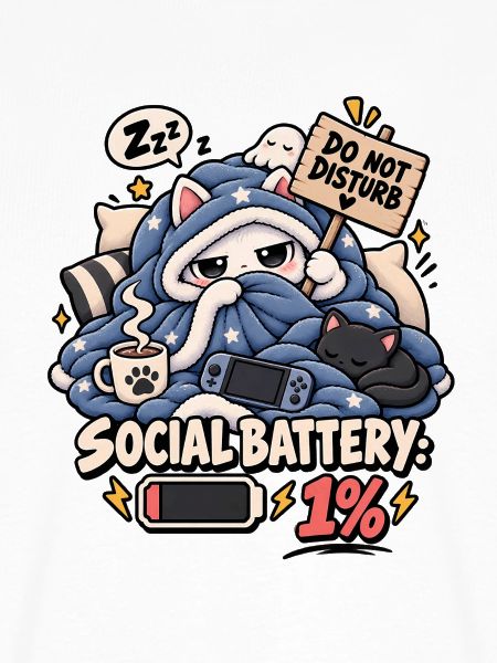 Schlafmodus Social Battery 1%