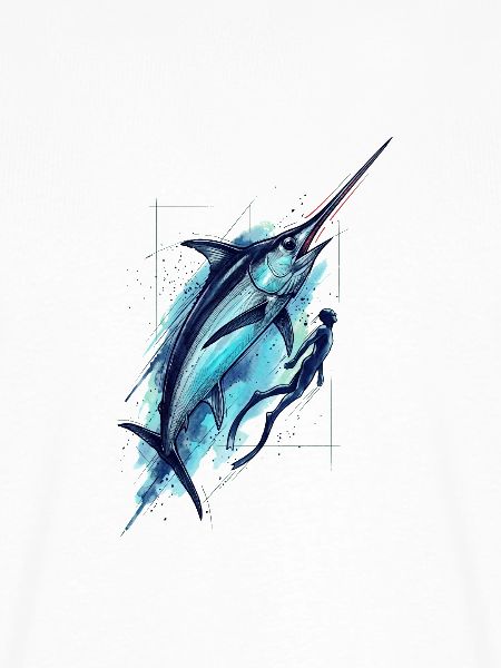 Dive into Blue: Marlin Tattoo