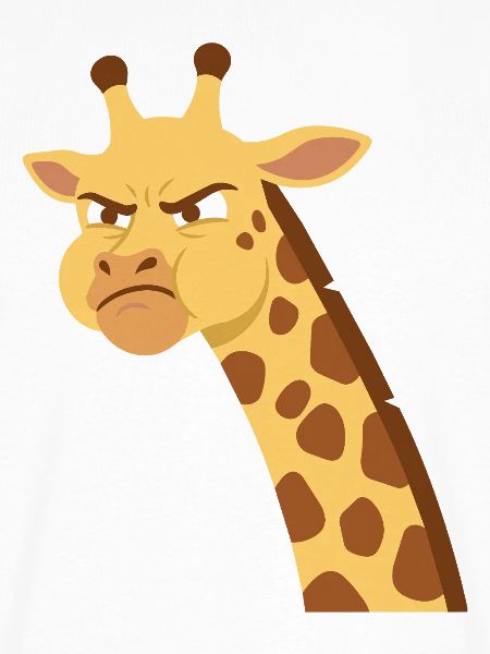 Wütende Giraffe Cartoon