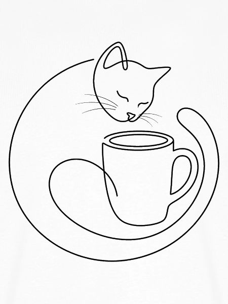 Katze schläft mit Mix