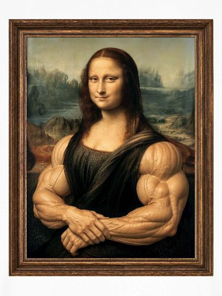 Die muskulöse Mona Lisa