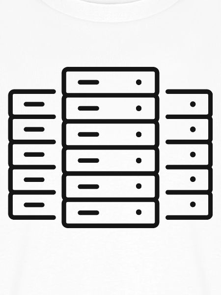 Rechenzentrum-Server-Zeilen-Symbol
