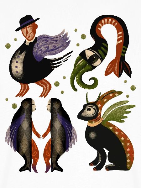 Fabelhafte Vogelwesen Quartett