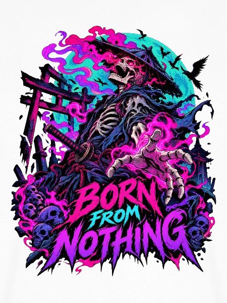 Neon Skull Samurai Wiedergeburt