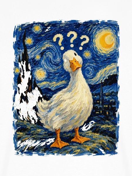 Gänse Sternennacht-Impression