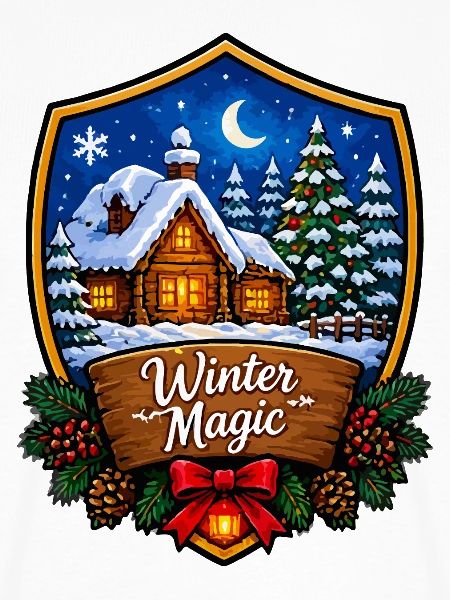 Winterzauberwald Chalet Schild