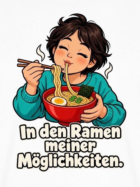 Ramen-Wortspiel – Frau
