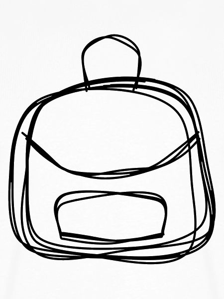 Rucksack handgezeichnet